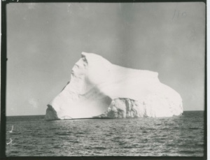 Image of Iceberg- Formation resembling the Sphinx